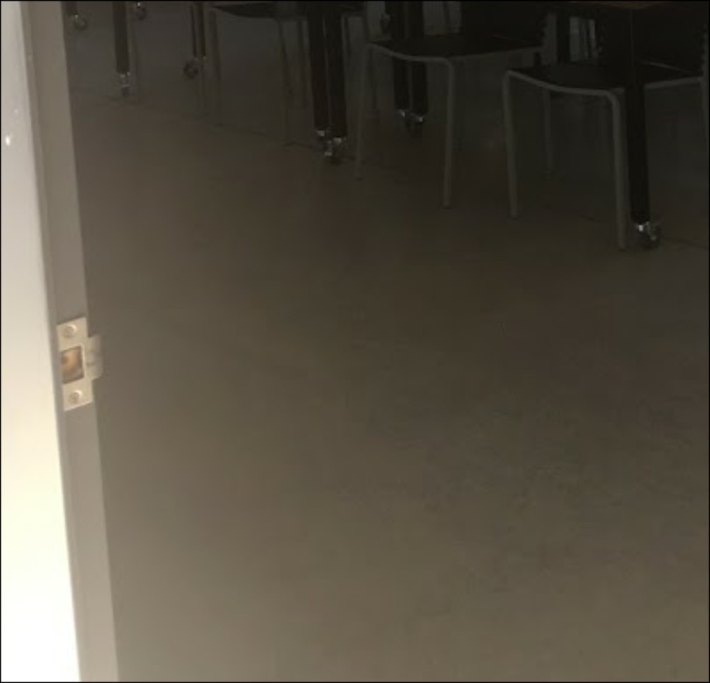 Interior de una clase del Edificio Mullin